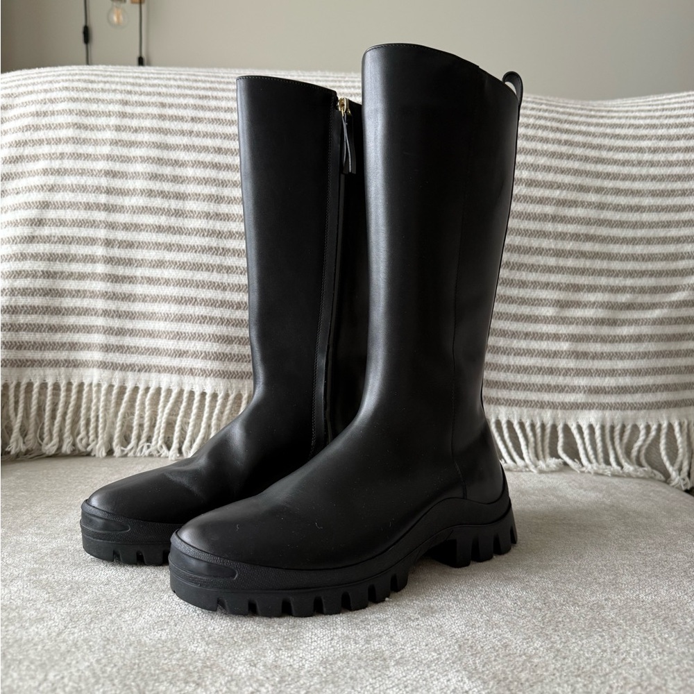 Like New/NWOT - The Row Black Leather Boots, Size 7-7.5 or EU 37.5